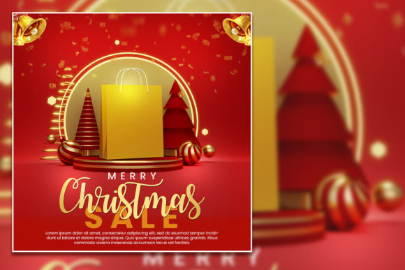 Crafting a Festive Christmas Sale Social Media Post