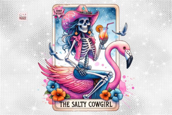 Embrace Your Inner Mystic: Salty Cowgirl Tarot PNG Howdy Bitches