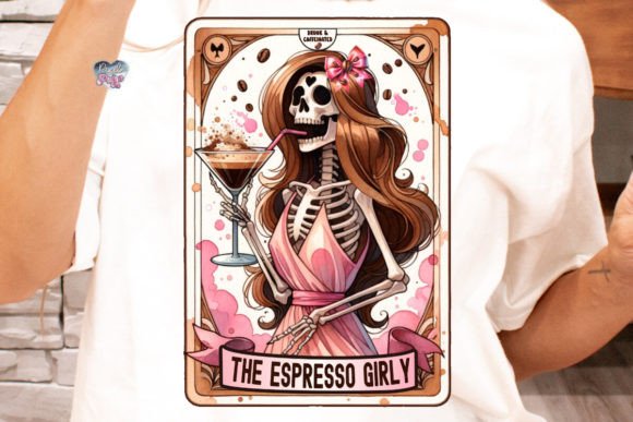 Espresso Martini Tarot PNG Coquette Girl: Beyond the Font